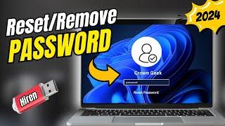 Reset/Remove Windows 10/11 Password Using HIREN USB (EASY)