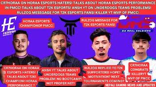 @cr7horaaYT ON @HoraaEsportsOfficial CHAMPION OF PMCC! HATERS? @RulzOG MESSAGE FOR T2K FANS! ANSHYT?