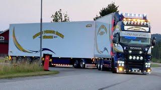 Skane Truckshow 2024 Sweden Part 2 with Scania v8 open Pipes sound and Beautiful Show Trucks