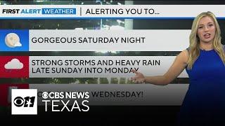 Pleasant weather in North Texas to give way to strong storms