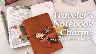 Traveler's Notebook Charms and a Short Journal With Me | Mos Burger Collaboration