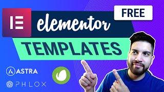 Free Elementor Templates | Beautiful PreBuilt Wordpress Designs