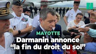 En arrivant à Mayotte, Darmanin promet la fin du droit du sol sur l’île