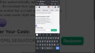 new Roblox promo code