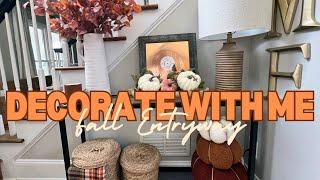 DECORATE WITH ME | FALL ENTRYWAY STYLING | MODERN CONSOLE TABLE