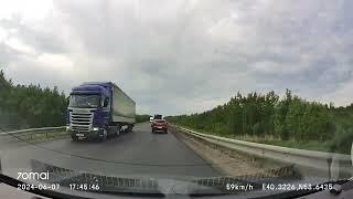 Driving in Central and North Russia: Данилов - Грязовец 07/06/2024 (timelapse 4x-10x)