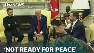 Zelenskyy's White House visit cut short after extraordinary row with Trump | ITV News