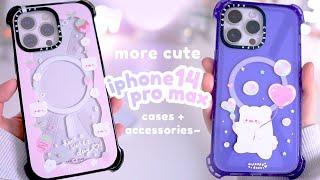 more iphone 14 pro max cute accessories  | unboxing + try-on!