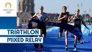 A THRILLING Ending! | Triathlon Mixed Relay | #Paris 2024 Highlights