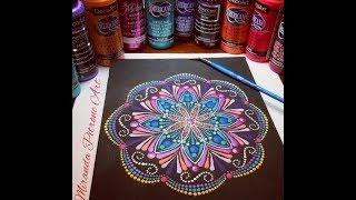 Paint a Mandala on Canvas with Miranda Pitrone Art ~ Dot Art using Dotting Tools w/ intro to brushes