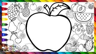 Draw and Color 23 Fruits 🫐 Drawings for Kids