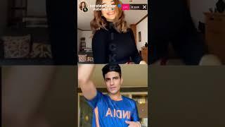 Shubman gill And Sara Tendulkar Live  #shubmangill #saratendulkar #sara #shubman #love #shorts