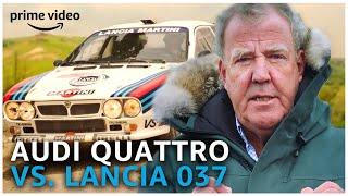 Clarkson's Favourite Rally Battle: 1983 Audi Quattro VS. Lancia 037 | Amazon Prime Video NL