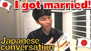 Daily Japanese conversation about celebrating marriage! [#87]