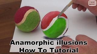 Anamorphic illusion tutorial - How to make 3D trick art