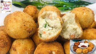 Easy, Melt in Mouth Ghanaian Yam balls recipe. Party favorite Yam balls/ croquettes. Aku Dede