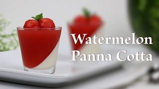 Watermelon Panna Cotta Recipe I Jono Sweet Treats