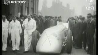 MOTOR RACING: Mr Kaye Don's car, the Silver Bullet, at Wolverhampton (1930)