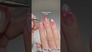 VALENTINES ASMR NAIL TUTORIAL  #asmr #nails #nailart #valentine