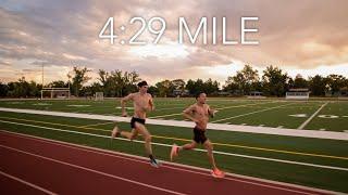 4:29 Mile with a Beautiful Sunrise feat. Mark Parrish | Manhattan Track - Boulder, Colorado