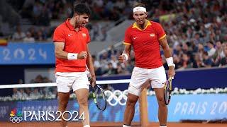 Rafael Nadal, Carlos Alcaraz show why they're a DREAM TEAM in first doubles match | Paris Olympics