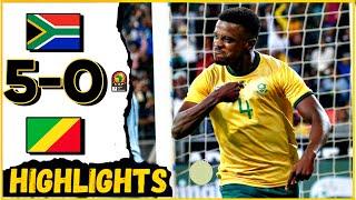 South Africa trashing Congo 5-0 in AFCON Qualifiers Extended Highlights