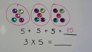 Grade 2 Math  12.2, Addition & Multiplication  (relation)