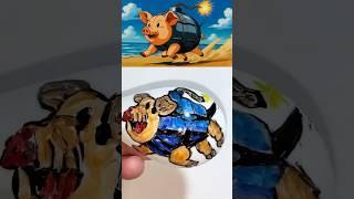 I drew Svinino Bombondino With a Water Painting Pen (Brainrot Anime OPENING)