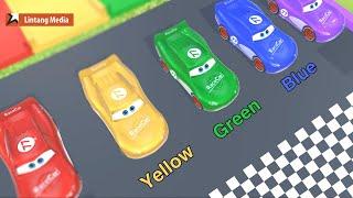 Learn Colors with Car Racing | Animation for Kids | Lintang Media