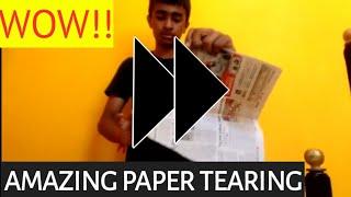 Amazing paper tearing reverse video- most satiafacting!!