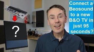 How to connect Bang and Olufsen Beosound 9000 to a new Bang & Olufsen TV - explained in 95 seconds!