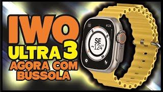 Smartwatch IWO ULTRA 3 com BÚSSOLA e Tela GIGANTE DE 2,2" - AGORA FICOU TOP!