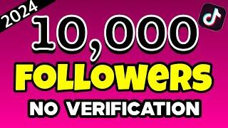 10k Free Tiktok Followers No Verification || How to Increase Tiktok Followers 2024