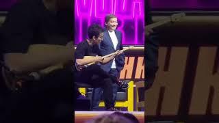 Dimash playing the dombra/Димаш играет на домбре.Fan meeting/Фан встреча️24.09.Almaty