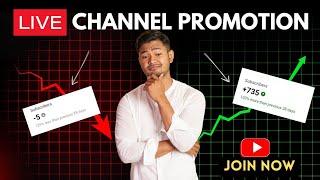 Get 50 Subscriber Free || Live YouTube Channel Checking And Free Promotion