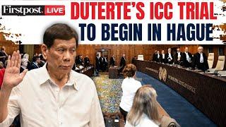 Rodrigo Duterte Trial LIVE: Ex-Philippine President Duterte In ICC Custody |Drug War |ICC Court LIVE