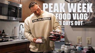 CHICAGO PEAK WEEK FOOD Vlog | 3 Days Out | Pro Debut Prep Series | IFBB PRO Justin Shier