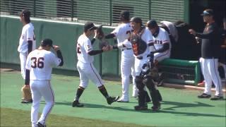 浦田俊輔、捕球から送球までの動作がメッチャ速い！（ホークスB組との練習試合にて / 2025.02.22）