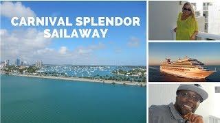 Carnival Splendor Sail Away from Miami FL Travel Vlog Day at Sea