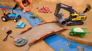 diy mini tractor an excavator bridge construction science project @TechCreatorsOfficial@sanocreator