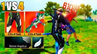 SÓ POSSO USAR ITENS VERDES NESSE DESAFIO SOLO VS SQUAD!! FREE FIRE MOBILE