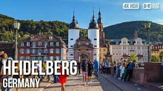 Heidelberg Historic Town-  Germany [4K HDR] Walking Tour