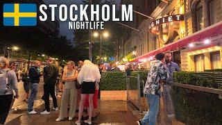 STOCKHOLM AT NIGHT  NIGHTLIFE STUREPLAN WALK TOUR 4K