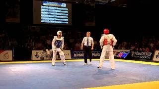 Aaron Cook (GB) v Craig Brown (GB) -80KG Final Taekwondo