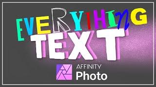 Everything you need to know about Text in Affinity Photo