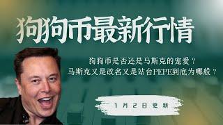 狗狗币 doge币 比特币 BTC 区块链 加密货币 最新行情走势分析，狗狗币是否还是马斯克的宠爱？马斯克又是改名又是站台PEPE到底为哪般？