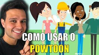 Como Usar o POWTOON - Criar Vídeos Animados Passo a Passo para Iniciantes