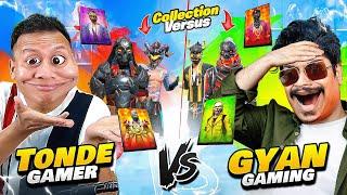 Gyan Bhai @GyanGaming Vs Tonde Gamer Best Collection Battle  Free Fire Max