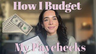 HOW I BUDGET MY PAYCHECKS  how I manage my money