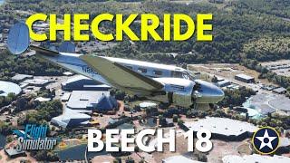 Carenado Beech Model 18 Checkride - Full Flight Tutorial - VFR Guide